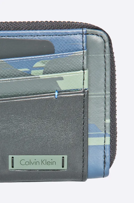 viacfarebná Calvin Klein Jeans - Kožená peňaženka