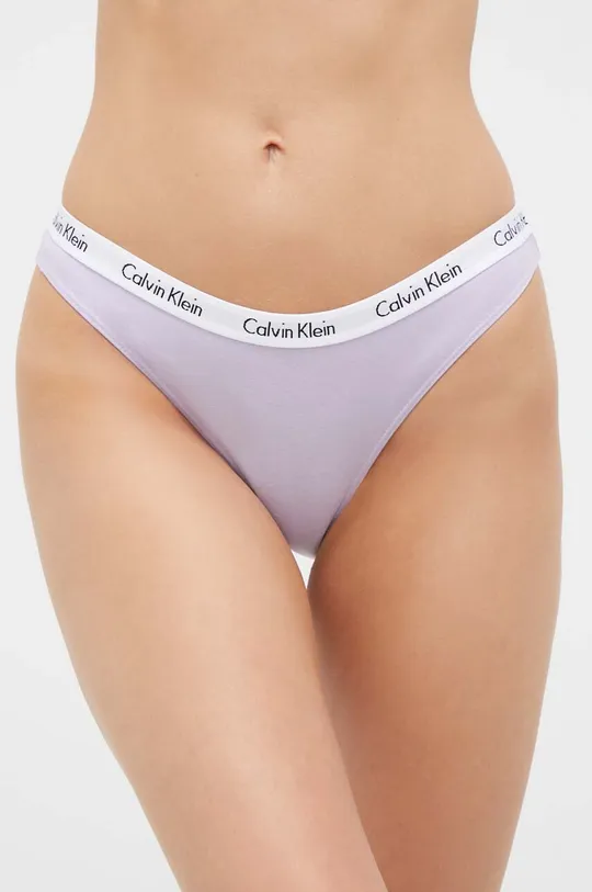 pisana Calvin Klein Underwear spodnjice (3-pack) Ženski