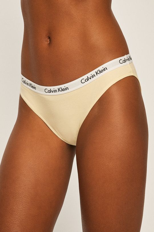Calvin Klein Underwear - Nohavičky (3-pak) ružovofialová