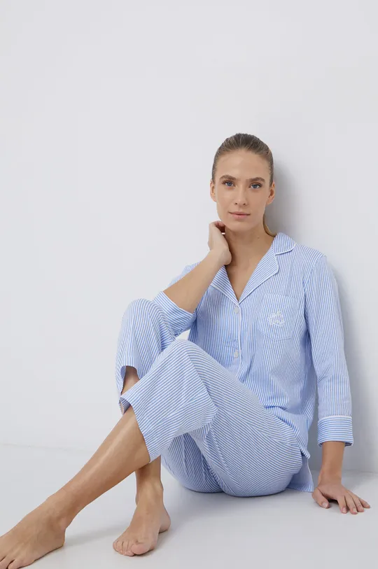 albastru Lauren Ralph Lauren Pijamale de bumbac De femei