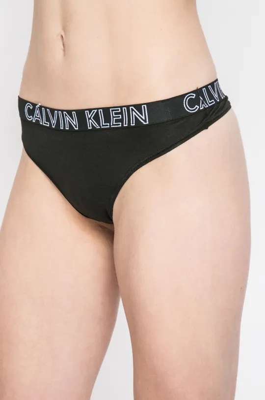 czarny Calvin Klein Underwear - Stringi Damski