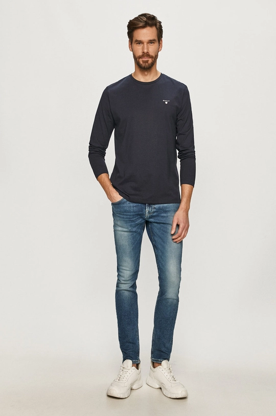 Longsleeve Gant σκούρο μπλε