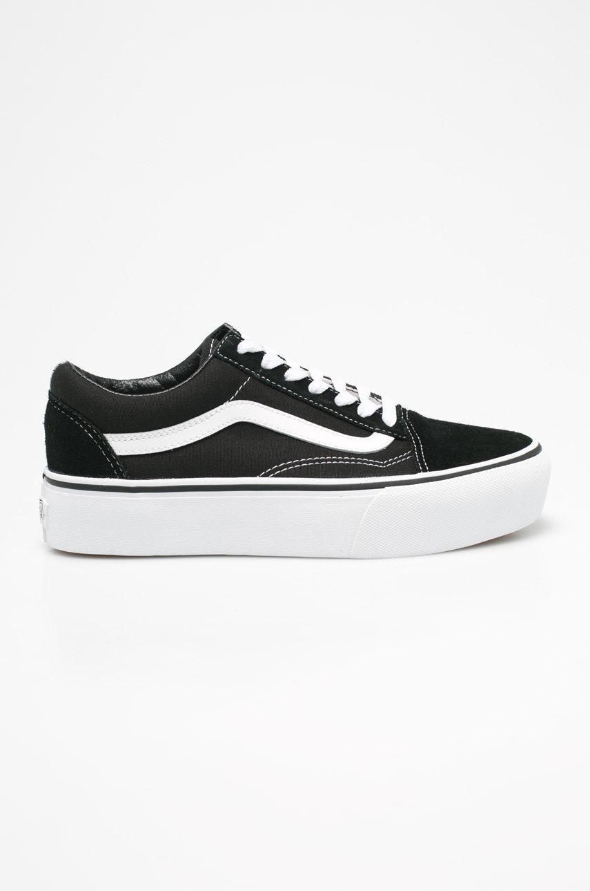 crna Tenisice Vans Old Skool Platform Ženski