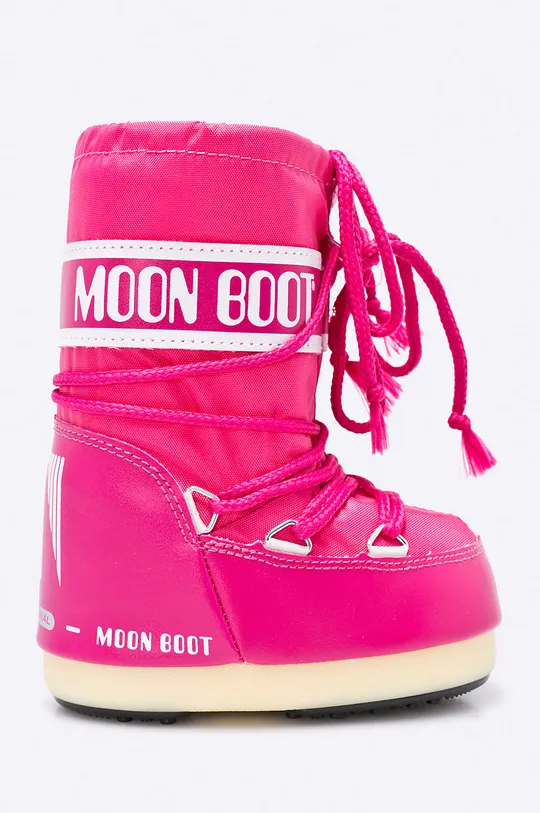 rosa Moon Boot stivali da neve per bambini Nylon Bouganville Ragazze