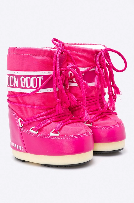 Moon Boot stivali da neve per bambini Nylon Bouganville rosa