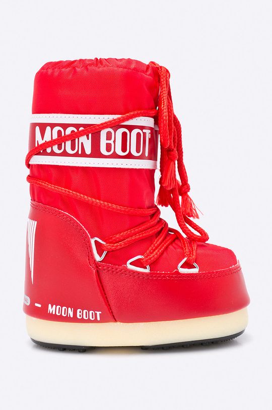 czerwony Moon Boot - Śniegowce dziecięce Nylon Rosso Dziewczęcy