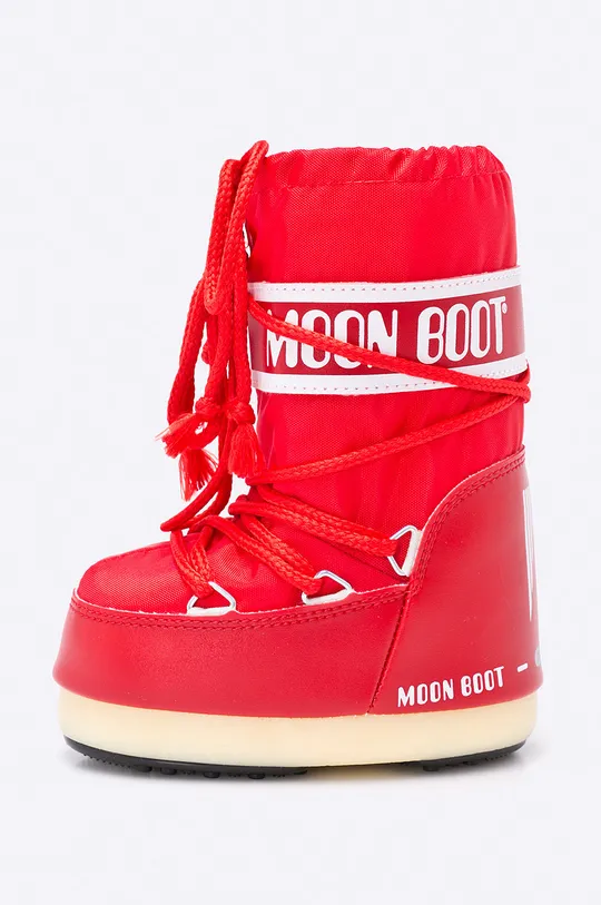 Moon Boot - Μπότες χιονιού dziecięce Nylon Rosso  Πάνω μέρος: Συνθετικό ύφασμα, Υφαντικό υλικό Εσωτερικό: Υφαντικό υλικό Σόλα: Συνθετικό ύφασμα