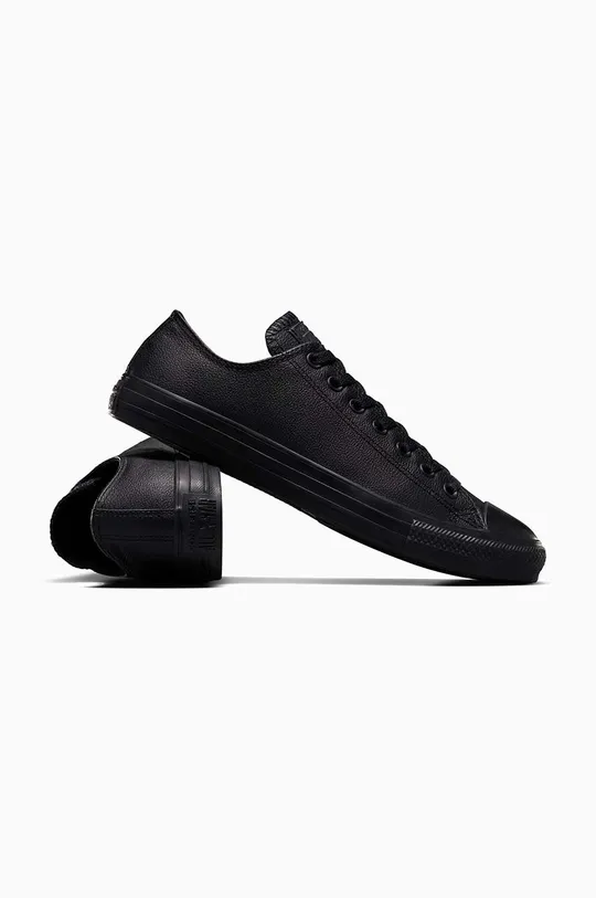 fekete Converse bőr tornacipő