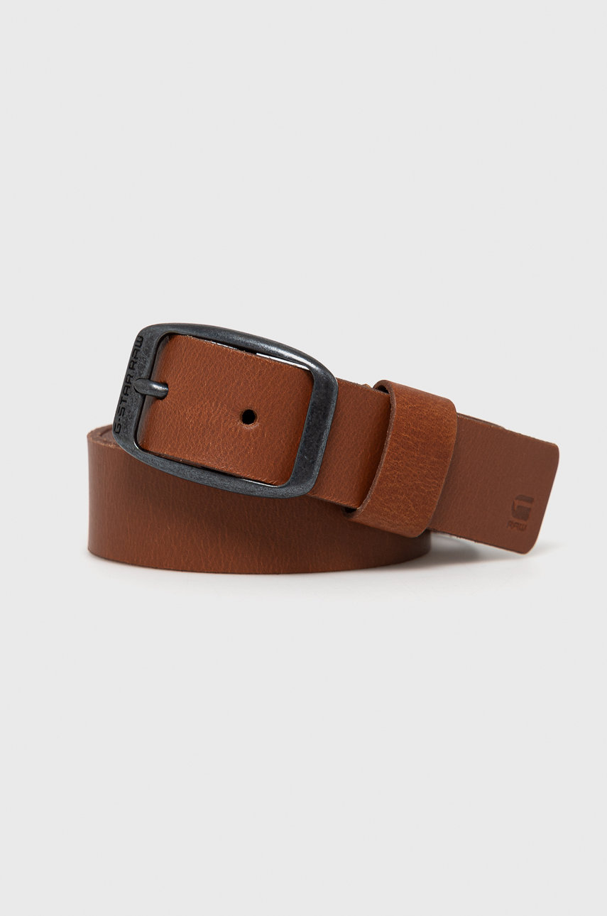brązowy G-Star Raw Pasek skórzany D04165.3127.8129 Damski