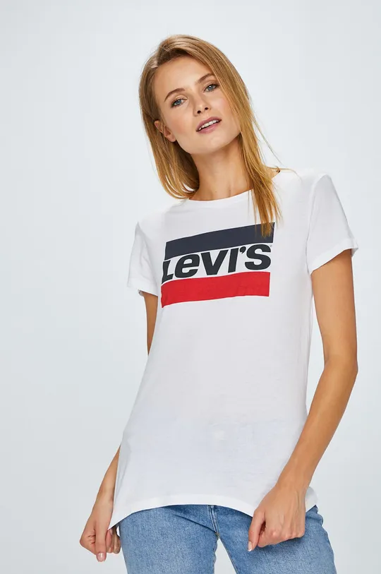 λευκό Levi's - Top The Perfect Tee Sportswear Γυναικεία