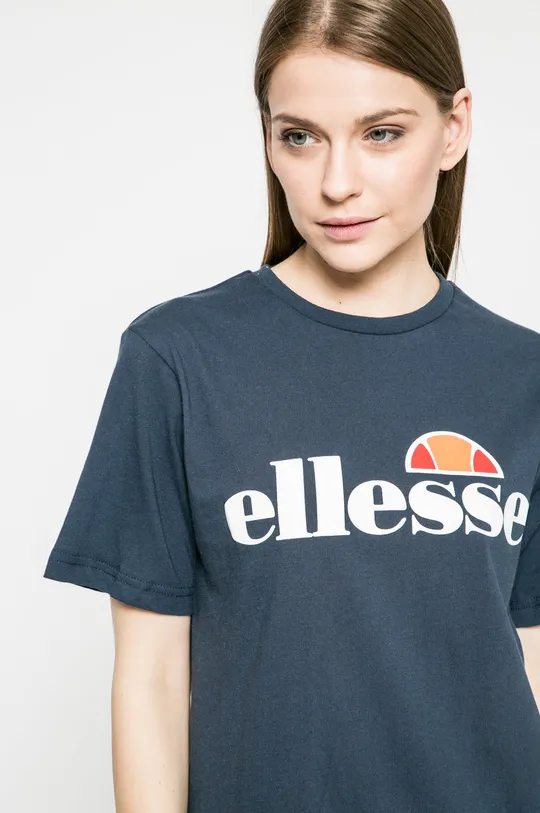 σκούρο μπλε Βαμβακερό μπλουζάκι Ellesse Γυναικεία