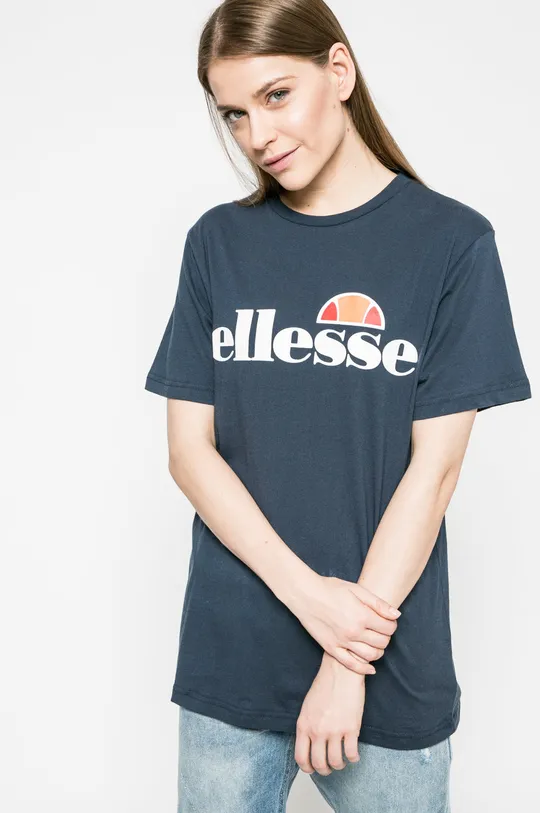 mornarsko modra Bombažna kratka majica Ellesse