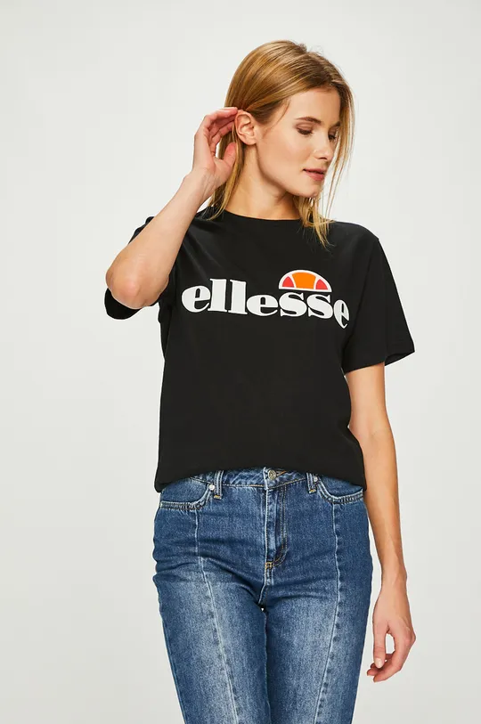 czarny Ellesse - Top Albany Tee Damski