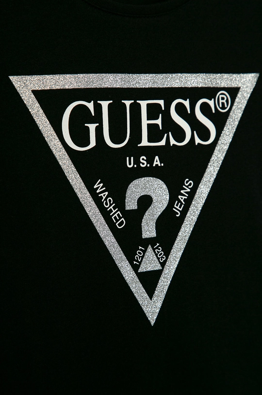 Guess Jeans - Top dziecięcy 125-175 cm czarny