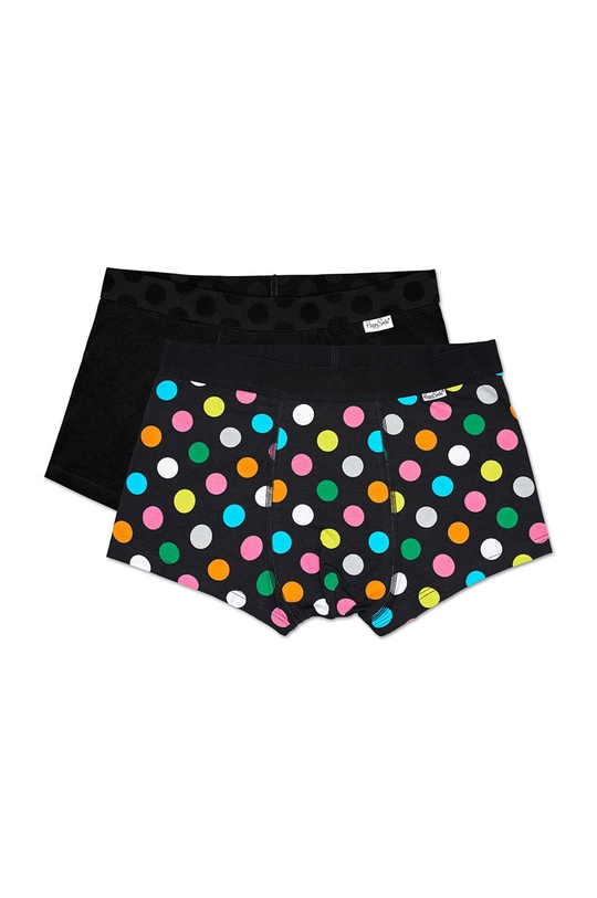 fekete Happy Socks - Boxeralsó Big Dot (2 db) Férfi