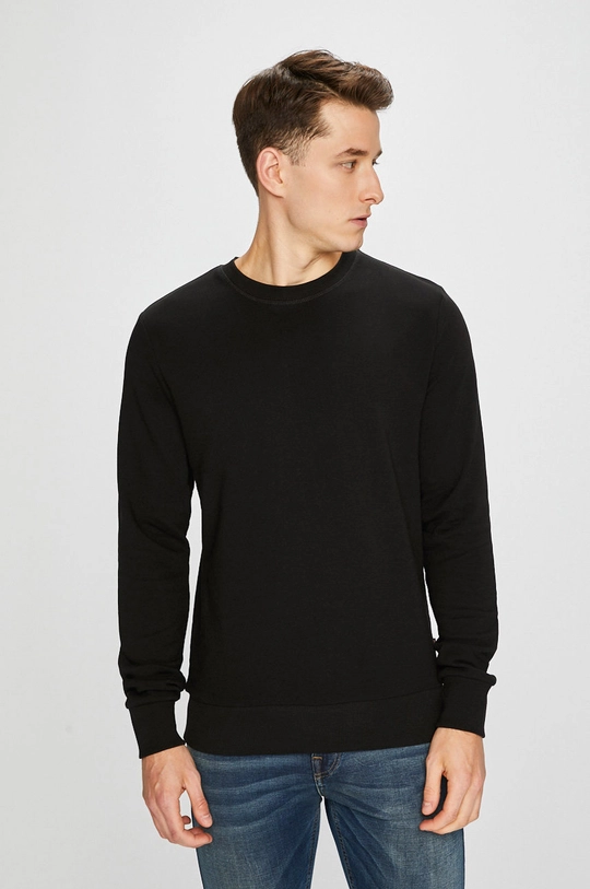 czarny Jack & Jones - Bluza Męski