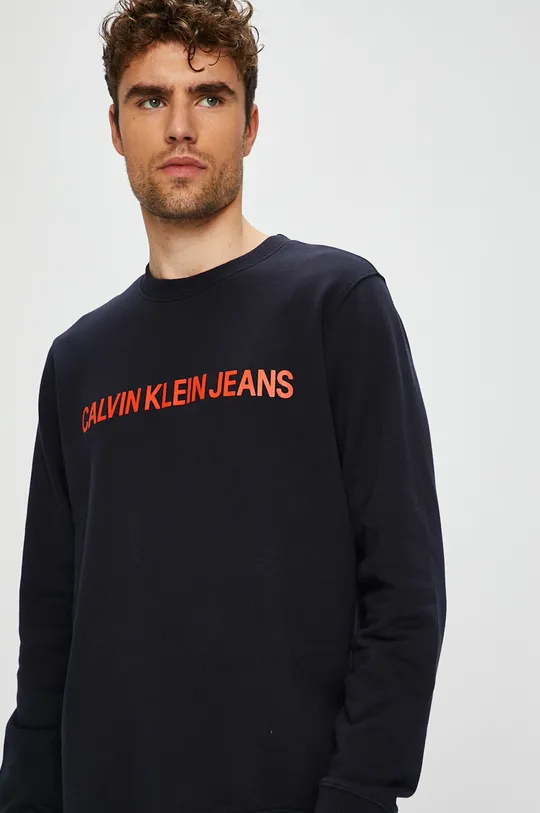 темно-синій Calvin Klein Jeans - Бавовняна кофта