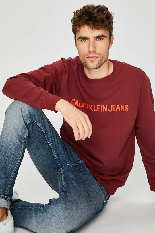 бордо Calvin Klein Jeans - Бавовняна кофта Чоловічий