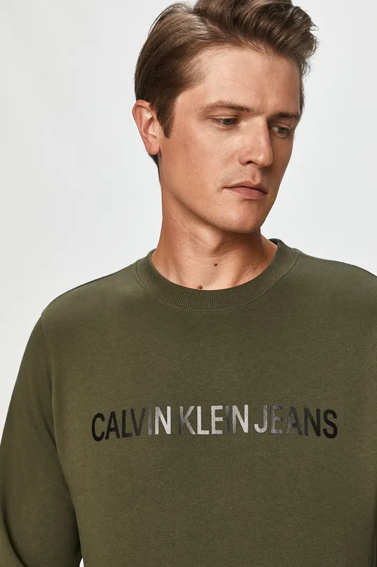 zielony Calvin Klein Jeans - Bluza J30J307758