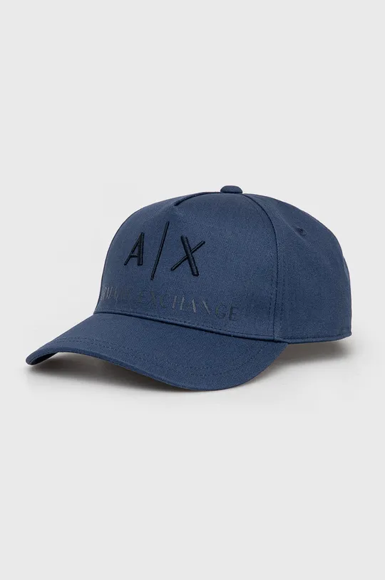 σκούρο μπλε Βαμβακερό καπέλο Armani Exchange Ανδρικά