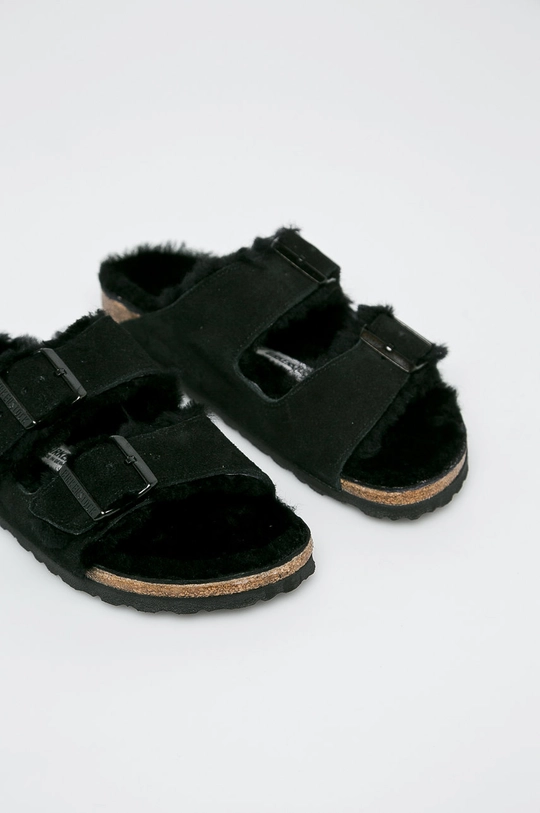 μαύρο Birkenstock - Παντόφλες Arizona Fur