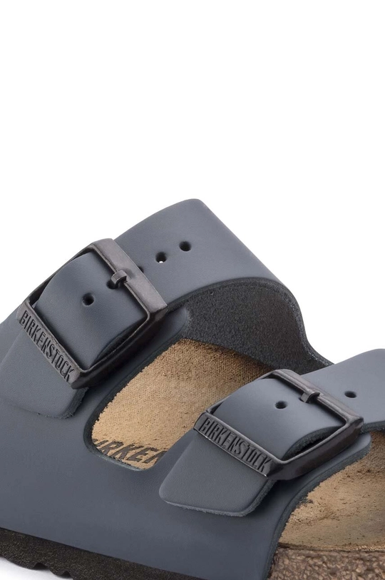 Natikače Birkenstock Arizona Natural Leather Dark Brown <p> Vanjski dio: Prirodna koža Unutrašnjost: Prirodna koža Potplat: Sintetički materijal</p>