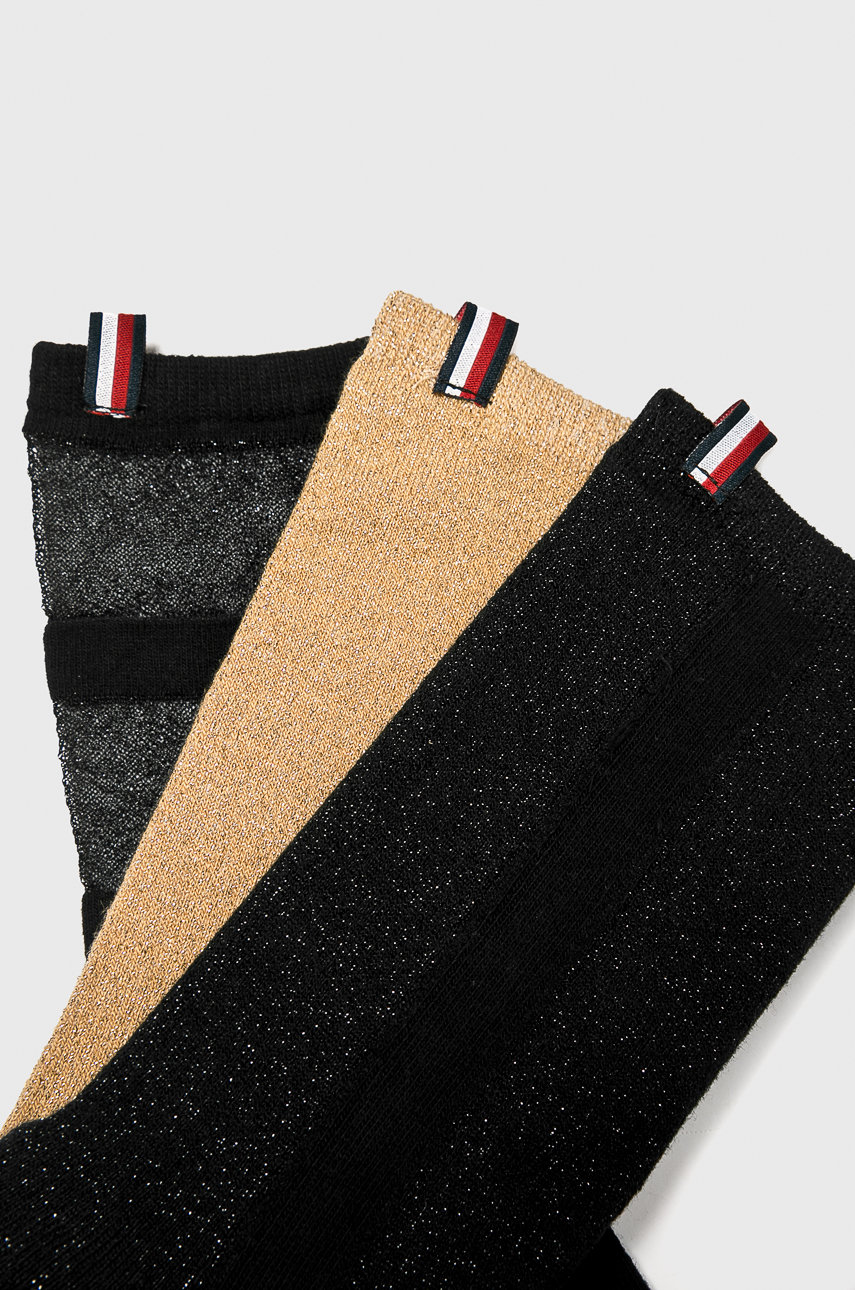 Tommy Hilfiger - Ponožky (3-pak) čierna