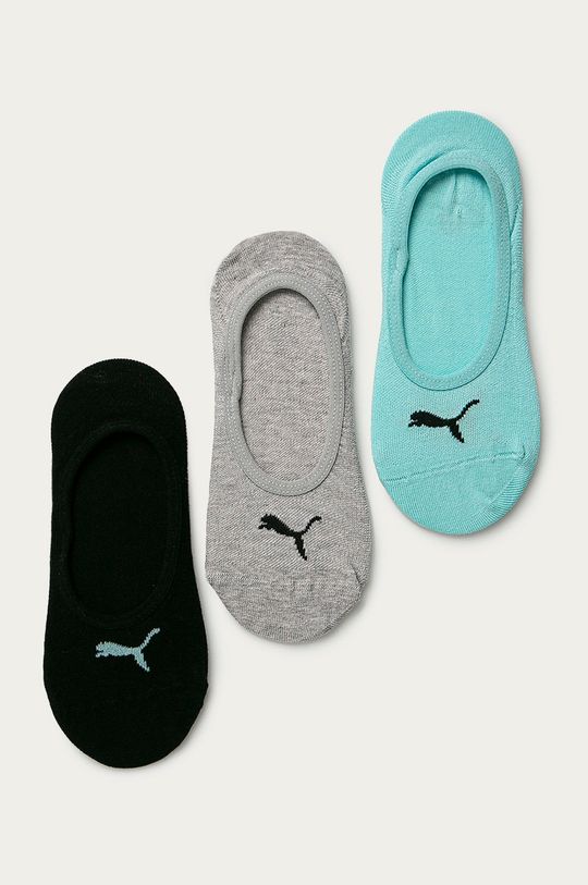светлотюркоазен Puma - Къси чорапи (3 чифта) Жіночий