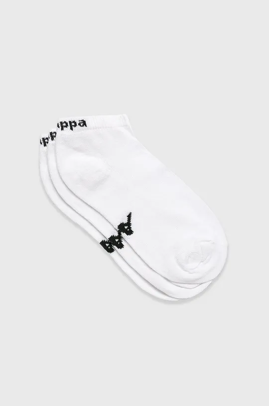 biela Kappa - Ponožky (3-pak) Unisex