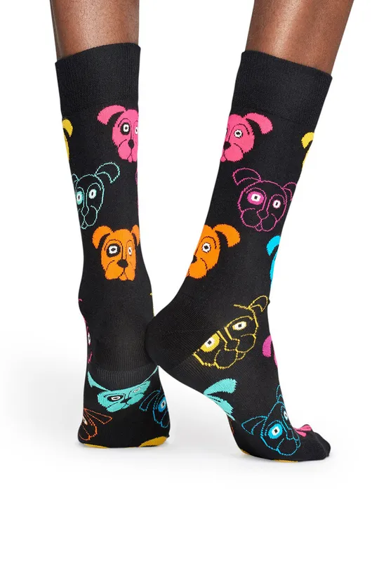 Happy Socks - Носки Dog чёрный