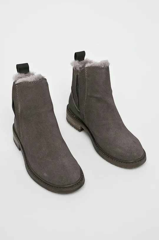 sivá Emu Australia Kožené topánky Chelsea Pioneer