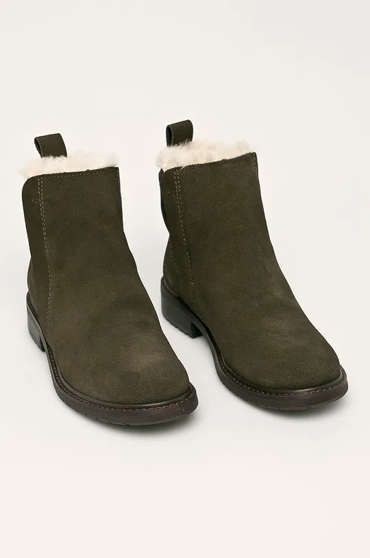 Emu Australia Kožené topánky Chelsea Pioneer zelená