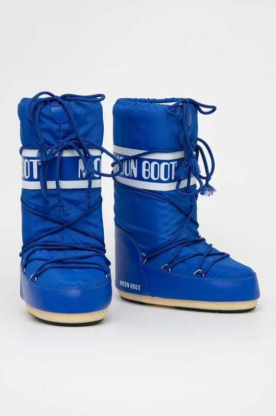 Moon Boot - Зимові чоботи Nylon блакитний