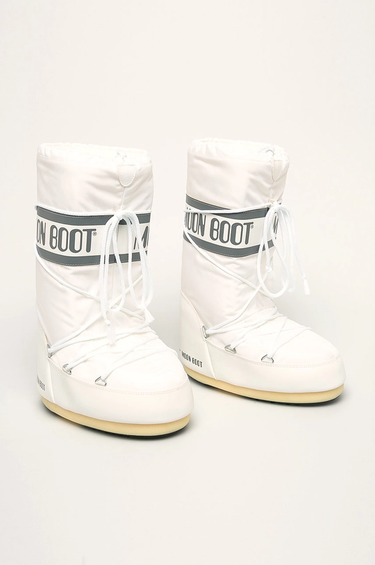 Moon Boot - Snehule Nylon biela