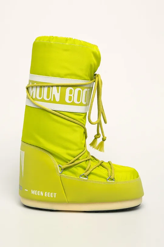 zielony Moon Boot - Śniegowce Nylon Damski