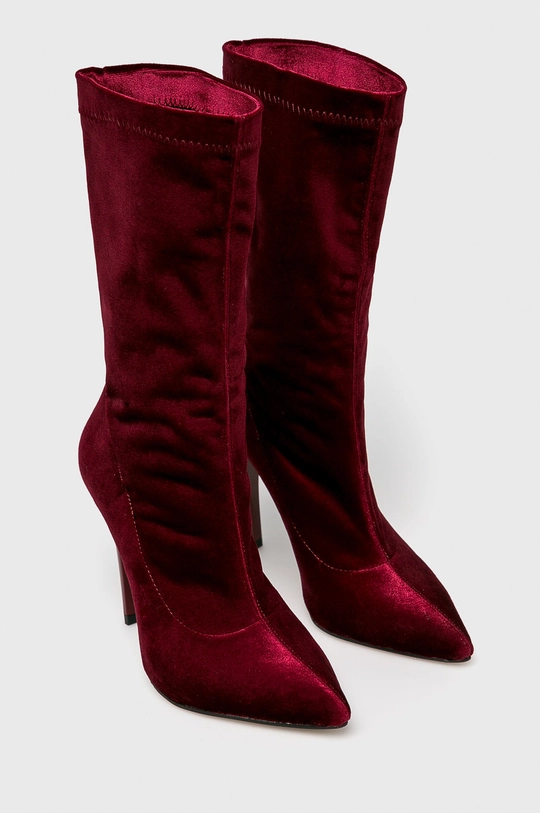 Trendyol - Botine TAKAW19AZ0063 burgundia AW18