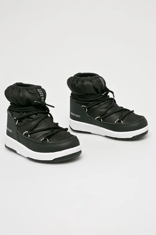 Moon Boot - Παιδικές μπότες χιονιού Low Nylon WP μαύρο