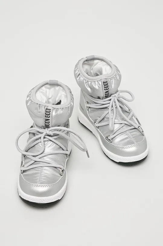 Moon Boot - Παιδικές μπότες χιονιού Low Nylon WP ασημί
