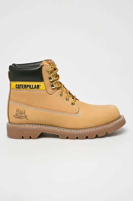 μπεζ Caterpillar - Δερμάτινες μπότες πεζοπορίας Colorado Ανδρικά