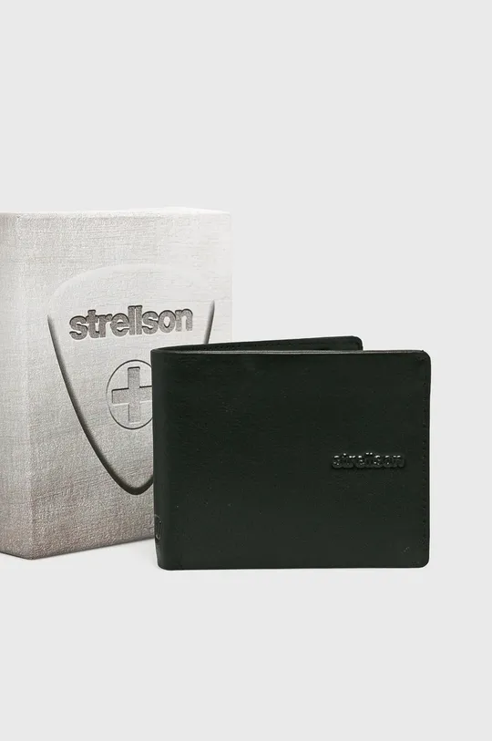 μαύρο Strellson - Δερμάτινο πορτοφόλι