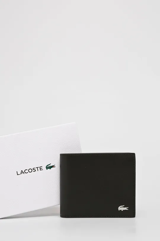 rjava Lacoste usnjena denarnica