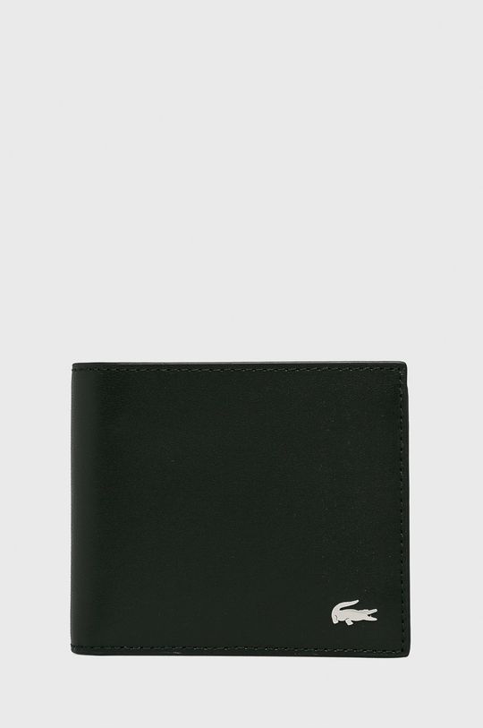 černá Lacoste - Kožená peněženka Pánský