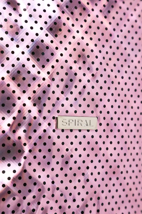 Spiral - Ruksak Pink Polka Faux Fur ružová