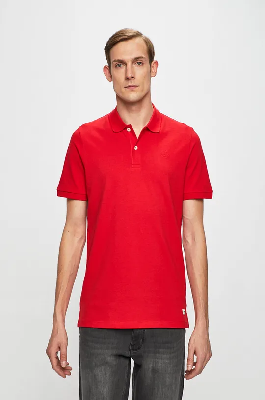 červená Produkt by Jack & Jones - Pánske polo tričko Pánsky