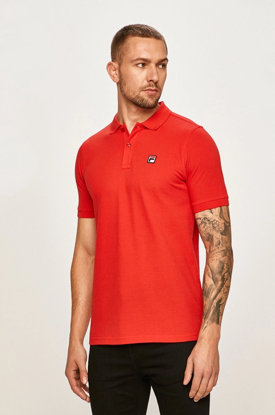 Fila - Tricou Polo bumbac rosu 682394