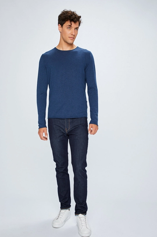 Selected Homme - Sweter granatowy