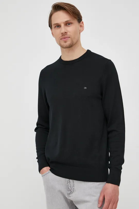 μαύρο Calvin Klein Μάλλινο πουλόβερ Ανδρικά