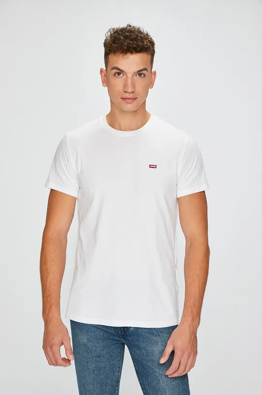 λευκό Levi's μπλουζάκι Ανδρικά
