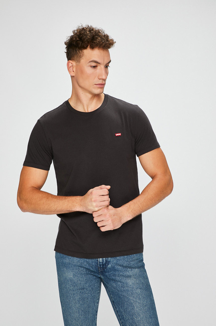 czarny Levi's - T-shirt Męski