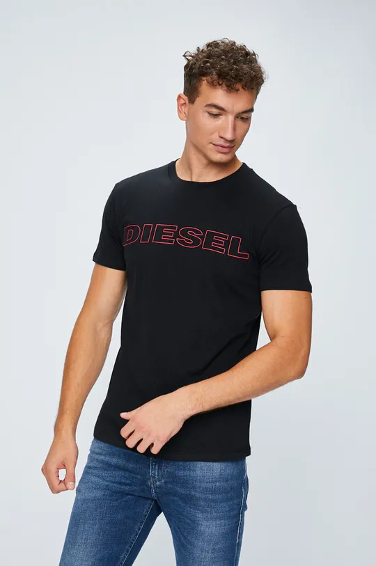 čierna Diesel - Pánske tričko Pánsky